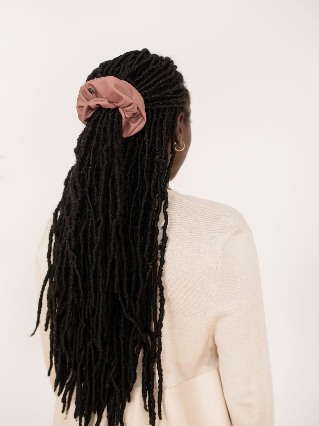 Faux Leather Scrunchie